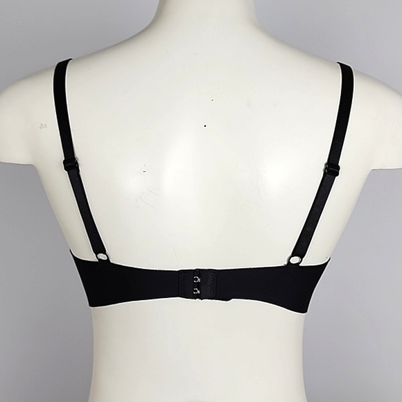 ⭐️3/ $30⭐️ Prima Valentina Intimates Black Push Up Bra Underwire Size 34C - Picture 3 of 11